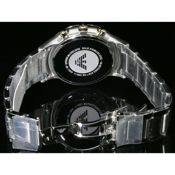 COPY - New Emporio Armani Men's Chronograph Silver - Picture 4 of 5